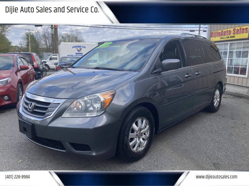 2010 Honda Odyssey for sale at Dijie Auto Sales and Service Co. in Johnston RI