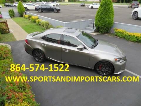 2016 Lexus IS 200t for sale at Sports & Imports INC in Spartanburg SC