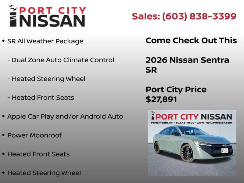 2026 Nissan Sentra SR