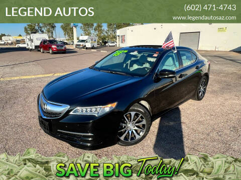 2015 Acura TLX for sale at LEGEND AUTOS in Peoria AZ