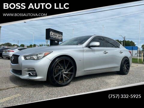 2014 Infiniti Q50 for sale at BOSS AUTO LLC in Norfolk VA