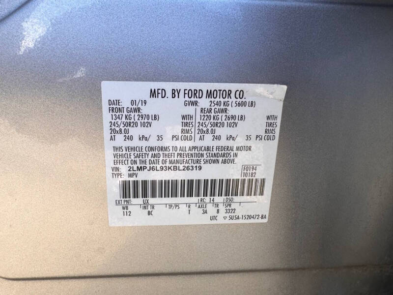 2019 Lincoln Nautilus Reserve