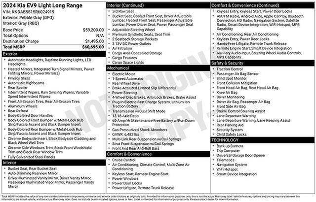 2024 Kia EV9 Light Long Range