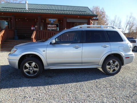 2006 Mitsubishi Outlander for sale at VALLEY MOTORS in Kalispell MT