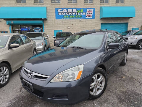 2007 Honda Accord for sale at Cars Of Rockville in Rockville MD