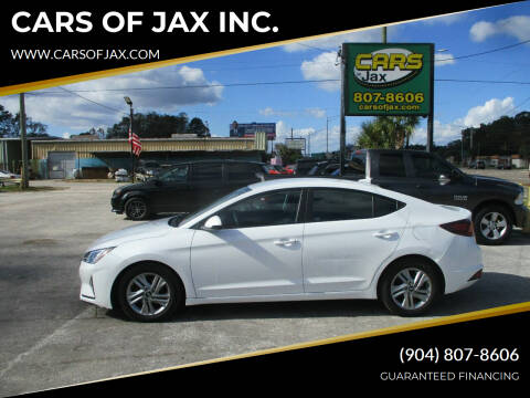 2020 Hyundai Elantra for sale at CARS OF JAX INC. in Jacksonville FL