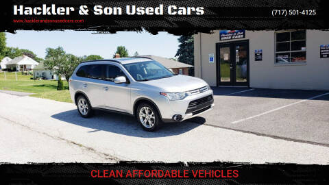 2015 Mitsubishi Outlander for sale at Hackler & Son Used Cars in Red Lion PA