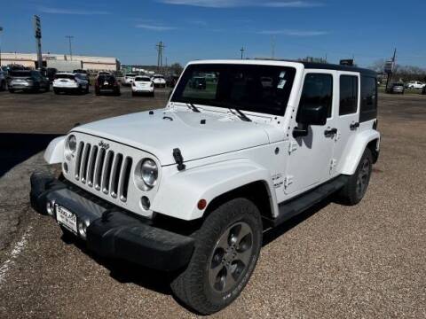 2016 Jeep Wrangler Unlimited for sale at Douglass Automotive Group - Douglas Chevrolet Buick GMC in Clifton TX