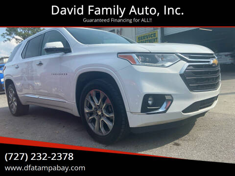 2019 Chevrolet Traverse for sale at David Family Auto, Inc. in New Port Richey FL