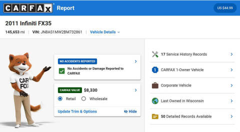 2011 Infiniti FX35