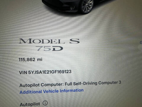 2016 Tesla Model S 75D