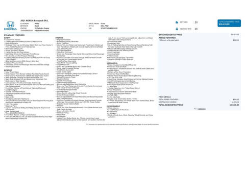 2021 Honda Passport EX-L
