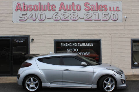 2013 Hyundai Veloster for sale at Absolute Auto Sales in Fredericksburg VA