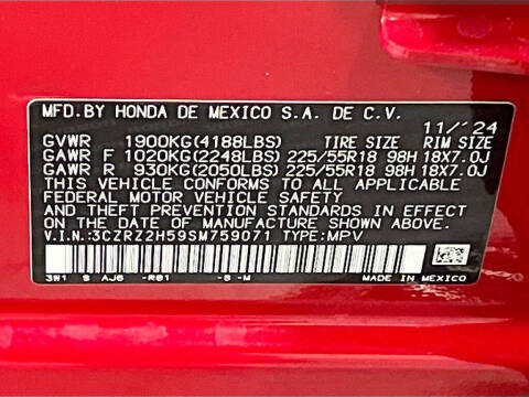2025 Honda HR-V Sport
