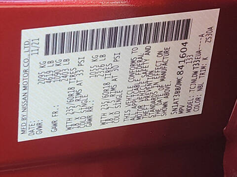 2021 Nissan Rogue SV