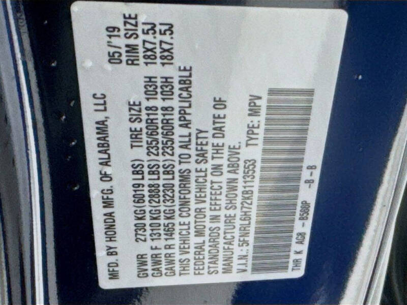 2019 Honda Odyssey EX-L