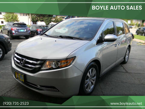 2015 Honda Odyssey for sale at Boyle Auto Sales in Appleton WI