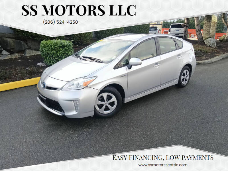 2012 Toyota Prius for sale at SS MOTORS LLC in Edmonds WA