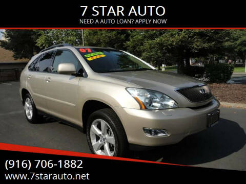 2007 Lexus RX 350 for sale at 7 STAR AUTO in Sacramento CA