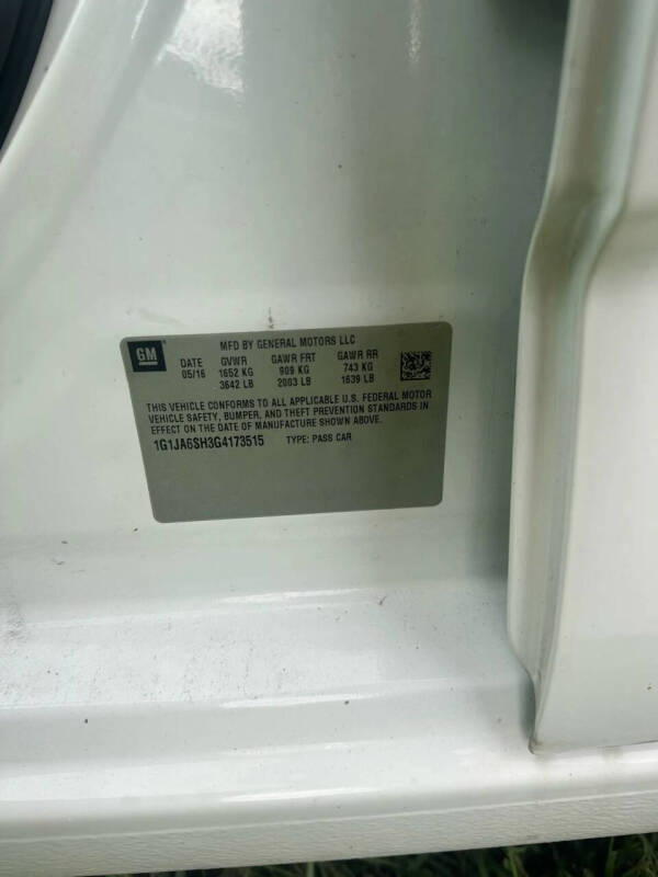 2016 Chevrolet Sonic LS Auto