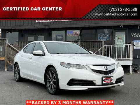 2017 Acura TLX for sale at CERTIFIED CAR CENTER in Fairfax VA