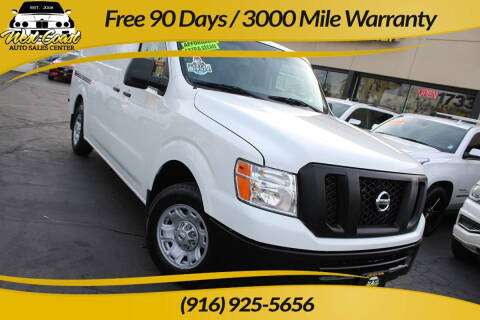 2019 Nissan NV for sale at West Coast Auto Sales Center in Sacramento CA