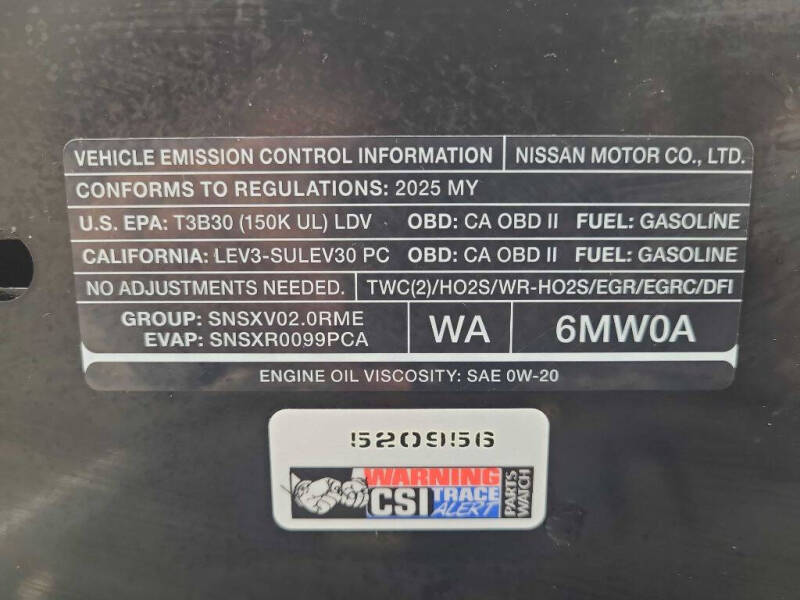 2025 Nissan Sentra SV