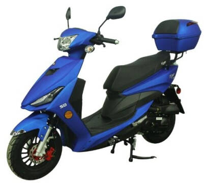 2019 50cc Viper Matte Finish 4  Stroke Moped Scooter