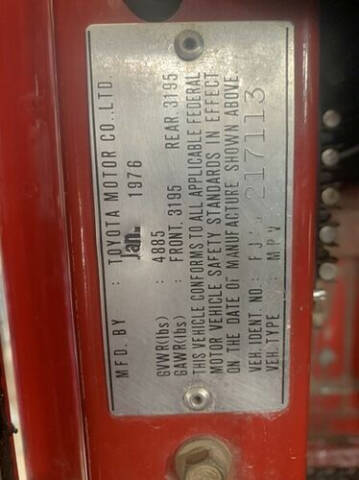 1976 Toyota Land Cruiser