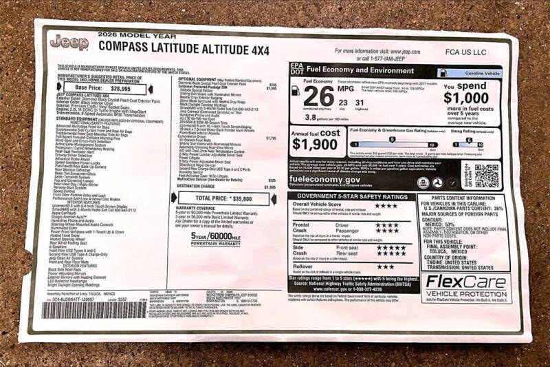 2026 Jeep Compass Latitude