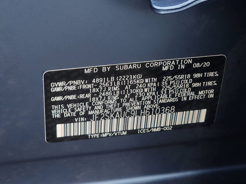 2020 Subaru Forester Limited