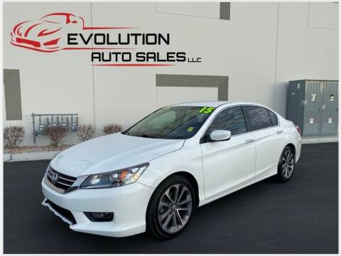 2015 Honda Accord for sale at Evolution Auto Sales LLC in Springville UT