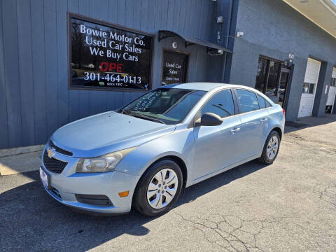 2012 Chevrolet Cruze for sale at Bowie Motor Co in Bowie MD