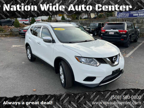 2016 Nissan Rogue for sale at Nation Wide Auto Center in Brockton MA