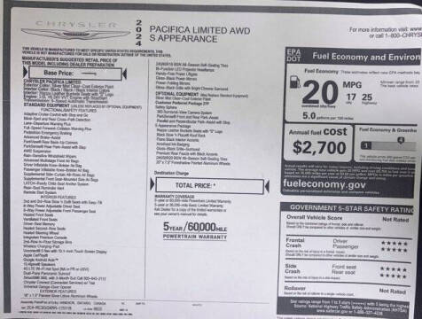 2024 Chrysler Pacifica Limited