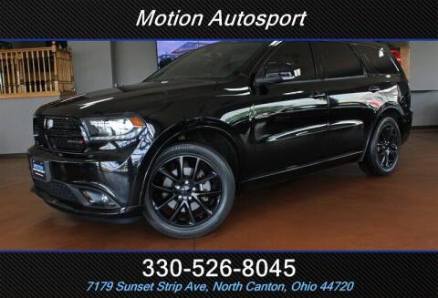 2017 Dodge Durango for sale at Motion Auto Sport in North Canton OH