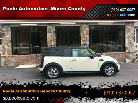 2013 MINI Clubman for sale at Poole Automotive in Laurinburg NC