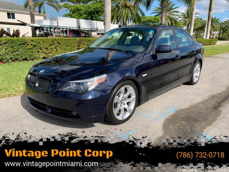 2005 BMW 5 Series for sale at Vintage Point Corp in Miami FL