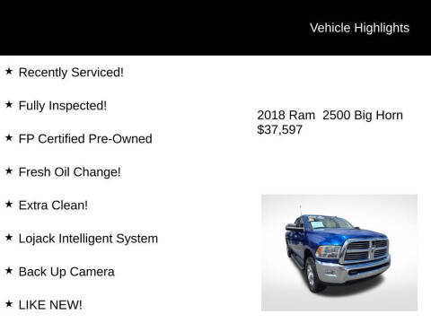 2018 RAM 2500 Big Horn