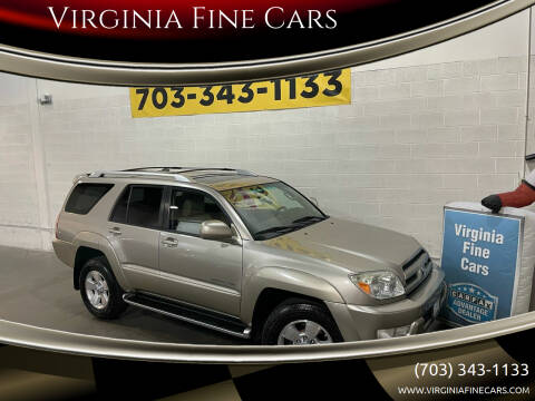 2004 Toyota 4Runner for sale at Virginia Fine Cars in Chantilly VA