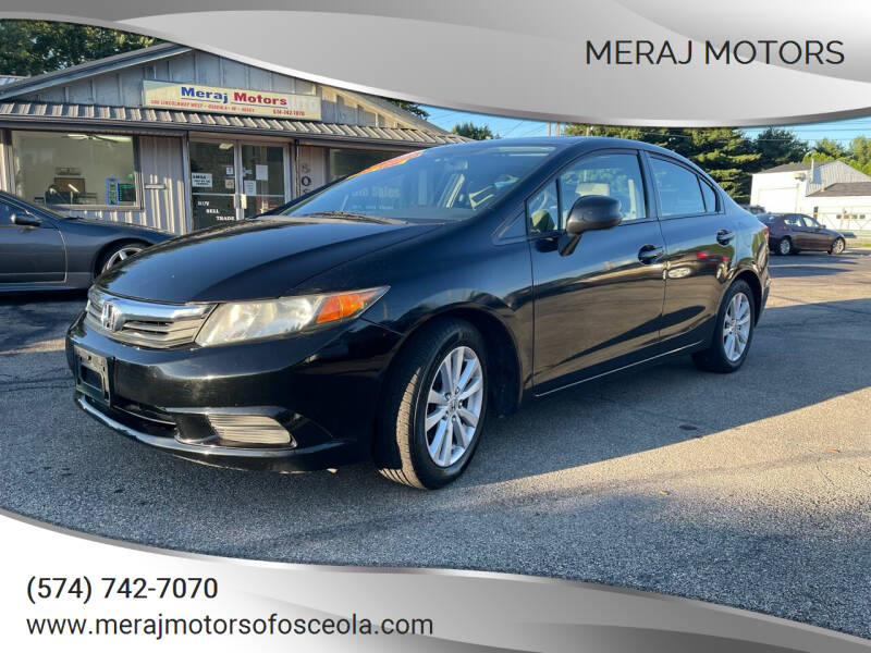 2012 Honda Civic for sale at Meraj Motors in Osceola IN