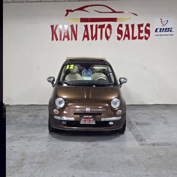 2012 FIAT 500c for sale at Kian Auto Sales in Sacramento CA