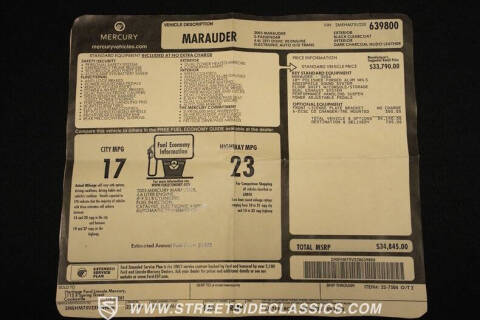 2003 Mercury Marauder