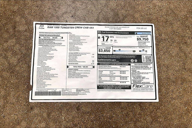 2026 RAM 1500 Tungsten