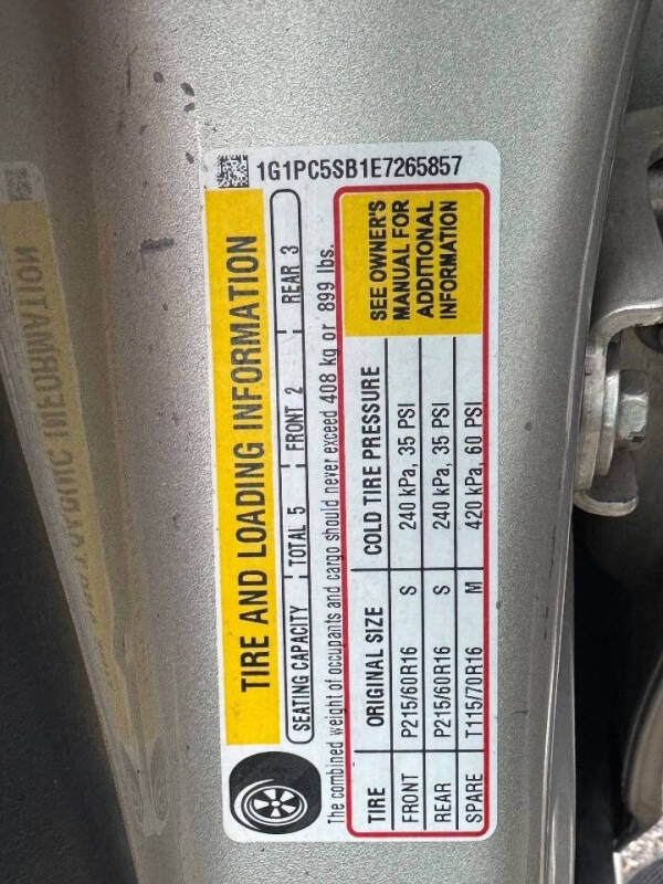 2014 Chevrolet Cruze 1LT Auto
