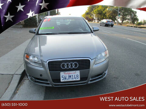 2007 Audi A4 for sale at West Auto Sales in Belmont CA