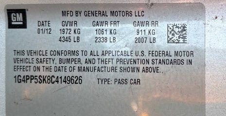 2012 Buick Verano