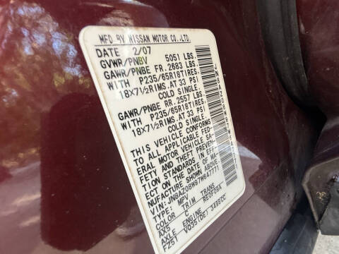 2007 Nissan Murano SL