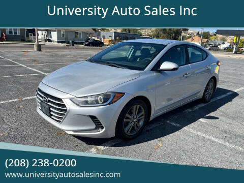 2018 Hyundai Elantra for sale at University Auto Sales Inc in Pocatello ID