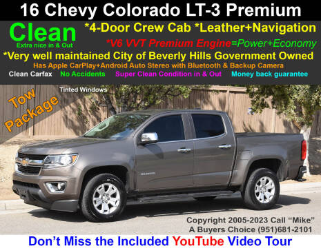 2016 Chevrolet Colorado for sale at A Buyers Choice in Jurupa Valley CA